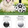 FLYHANA Dog Soccer Ball with Grab Tabs, Interactive Dog Toys Durable Tug of War Dog Toy, Dog Water Toy for Indoor &Outdoor, Durable Dog Balls for Small & Medium Dogs,for Park, Grass, Beach,Pool,6 Inch