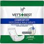 Vet’S Best Comfort Fit Disposable Male Dog Diapers | Absorbent Male Wraps with Leak Proof Fit | Large, 30Count