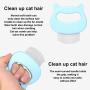 ALEXTREME Cat Comb Massager Relaxing Pet Brush Dog Grooming Deshedding Hair Removal Open Knot Massage Comb Safe Dematting Comb for Easy Mats & Tangles Removing - No More Nasty Shedding and Flying Hair