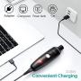 rabbitgoo Dog Nail Grinder Electric Nail Trimmer Quiet Rechargeable Pet Nail File Gentle Painless Paws Grooming Trimming Smoothing for Small Medium Dogs Cats Rabbit Puppies Portable Nail Claw Clippers