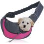 Zone Tech Pet Sling Bag Carrier - Premium Quality Adjustable Breathable Safe Stylish Travelling Pet Hands-Free Sling Bag Perfect for Small Dogs and Cats