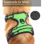 Texbee No Pull Dog Harness with 2 Dog Leashs, Adjustable Reflective Breathable Oxford Dog Vest Harness with Handle and 2 Leash Clips for Large Medium Small Dogs, Easy Walking