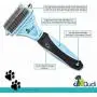 Dudi Pet Grooming Comb - with 2 Sided Professional Grooming Rake for Cats & Dogs - Safe Dematting Comb for Easy Mats & Tangles Removing - No More Nasty Mats and Flying Hair