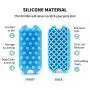 Aufew Dog Grooming Deshedding Brush, Pet Bathing Shampoo Brush for Dogs and Cats, Double Sided Silicone Hair Shedding Brushes for Pets with Short or Long Hair (Blue) Aufew Dog Grooming Deshedding Brush, Pet Bathing Shampoo Brush for Dogs and Cats, Double Sided Silicone Hair Shedding Brushes for Pets with Short or Long Hair (Blue)