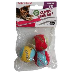 Aime Burlap Balls Cat Toy - Pack of 3