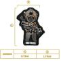 OneTigris K9 Patch Dog Morale Patch for Vest Harness Collar Leash (Black Labrador)