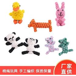 XIE0 Dog pet Toy Cotton Rope Weaving Handmade Dog bite Products Group