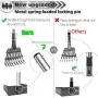 Dog Pooper Scooper, Adjustable Long Handle Rake & Scooper Set, Strong and Sturdy, Rust-Proof Metal Poop Scooper Perfect for Lawns & Gravel, Great for Small to Large Dogs