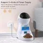 Iseebiz Automatic Pet Feeder, Cat Dog Food Dispenser 3 Liter Hopper with Voice Recorder, Timer Programmable, Portion Control, Food Dispense Remind, IR Detect, 4 Meals a Day for Medium Small Cats Dogs