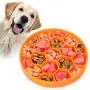 Pawow Slow Feeder Dog Bowl with Bottom Suction Cup, Puzzle Feeders Bowl Fun Feeder Interactive Bloat Stop Dogs Dish, Silicone Slow Feed Pet Food Water Bowl for Large Medium Small Dogs