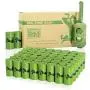 PET N PET Poop Bags 720 Green Earth-Friendly Dog Poop Bags Refill Rolls With 1 Free Biobased Poop Bag Dispenser Large Dog Waste Bags Unscented Standard and EPI Additive