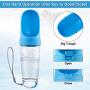 Kytely Dog Water Bottle, Portable Pet Water Bottle with Drinking Bowl, Leak Proof Dog Water Dispenser, Lightweight Puppy Travel Kettle, Drinking Feeder Bowl for Pets Outdoor, Walking, Traveling