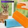 Pet Dog Cat Hair Remover Brush [3 Pack] Silicone Pet Grooming Massage Brush for Dogs Cats Rabbits, Portable Hair & Lint Removal Brush for Furniture, Carpet, Clothes, Couch, Car and Leather