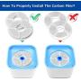 madeking cat water fountain filter replacement - 4 Packs ，pet water fountain filters Such as Cat Fountain Filter and Dog Fountain Filter