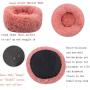 XIAJIE Pet Bed, Fluffy Luxe Soft Plush Round Cat and Dog Bed, Donut Cat and Dog Cushion Bed, Self-Warming and Improved Sleep, Orthopedic Relief Shag Faux Fur Bed Cushion