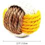 8 Pieces Cat Ball Toy Cat Sisal Ball Interactive Cat Toys Balls Cat Rolling Ball Scratch Cat Toy