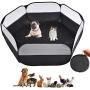 CJWDZ Small Animal Cage, Pet Playpen, Play Tent, Indoor/Outdoor Bedding Fence, Portable Pen for Hamster, Guinea Pig, Rabbit/Bunny, Ferret, Rat, Cat, Chinchilla, Bearded Dragon,Squirrel,Hedgehog