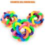 Funishi Colorful Woven Ball Intellectual Pet Toy Chew Balls with Bells Pets Accessories