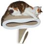 Premium Cat Scratcher Lounge Bed - White Acrylic