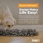 PAW5: Wooly Snuffle Mat - Feeding Mat for Dogs (12'' x 18'') - Encourages Natural Foraging Skills - Easy to Fill - Fun to Use Design - Durable and Machine Washable - Perfect for Any Breed