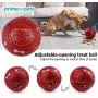 PrimePets 4Pack IQ Treat Ball, Fun Interactive Food Dispensing Dog Toys, Dog Puzzle Chew Toys, Non-Toxic Natural Rubber Dog Chew Toys, Interactive Dog Toys for Tooth Cleaning, Chewing, Playing