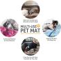 Ultra Soft Pet (Dog/Cat) Bed Mat with Cute Prints | Reversible Fleece Dog Crate Kennel Pad | Machine Washable Pet Bed Liner (24-Inch, Brown)