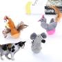 ocijf179 Pet Cat False Mouse Chick Interactive Teaser Scratch Funny Playing Plush Toy - Mouse#