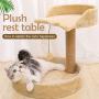GiftParty Cat Scratching Post for Kitty, Natural Sisal Scratchers Post, Plush Platform & Bed with Hanging Balls, Kittens & Cat Interactive Toys