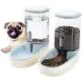 Happycat Pets Gravity Food and Water Dispenser Set,Small & Big Dogs and Cats Automatic Food and Water Feeder Set,Double Bowl Design for Small and Big Pets Happycat Pets Gravity Food and Water Dispenser Set,Small & Big Dogs and Cats Automatic Food and Water Feeder Set,Double Bowl Design for Small and Big Pets