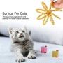 eecoo 10pcs Pet Wide Plastic Colorful Springs Cat Toys Cat Catnip ToysSpring Tube ToyFor Kitten Pets (Random Color)