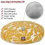 Yellow Plantation Small Round Indoor Outdoor Pet Dog Bed With Removable Washable Cover By Majestic Pet Products Yellow Plantation Small Round Indoor Outdoor Pet Dog Bed With Removable Washable Cover By Majestic Pet Products