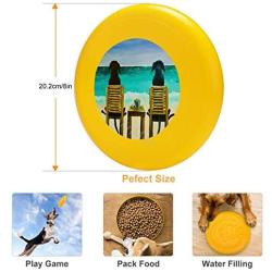 Pet Frisbee Flying Disc Dog Toy - Multifunction Beach Bums Roger Wedegis