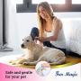 Fur Magic Deshedding and Dematting Comb Double Sided Undercoat Rake Pet Grooming Brush Removing Mats, Knots & Tangles for Dogs and Cats with Long, Medium and Short Hair