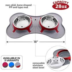 Iconic Pet Color Splash Designer Bone Shape Fusion Pet Diner in Assorted Colors