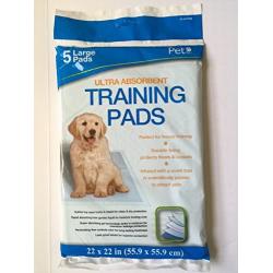 Large Ultra Absorbent Pet Training Pads (Total of 20 Pads) by Pet Inc.