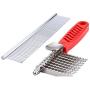 QUMY Dog Comb Pet Grooming Comb Dog Rake Comb Trimmer Stainless Steel Dog Comb for Dematting Removing Dead, Matted or Knotted Hair