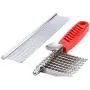 QUMY Dog Comb Pet Grooming Comb Dog Rake Comb Trimmer Stainless Steel Dog Comb for Dematting Removing Dead, Matted or Knotted Hair QUMY Dog Comb Pet Grooming Comb Dog Rake Comb Trimmer Stainless Steel Dog Comb for Dematting Removing Dead, Matted or Knotted Hair