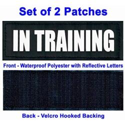 Just 4 Paws Reflective Patches Hook Backing-Service Dog, Emotional Support, Therapy Dog, in Training, Do Not Pet, Best Friend, for Animal Vest & Harnesses