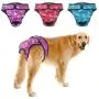 PETBABA Female Dog Diapers, 3 Pcs Period Pants, Reusable Washable Cover Up Panties, Adjustable Nappies Suitable Medium to Large Women Girl in Heat Season in XXL PETBABA Female Dog Diapers, 3 Pcs Period Pants, Reusable Washable Cover Up Panties, Adjustable Nappies Suitable Medium to Large Women Girl in Heat Season in XXL