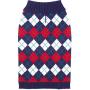 Blueberry Pet 6 Patterns Nordic Fair Isle Snowflake Interlock Dog Sweater and Matching Sweater for Pet Lover