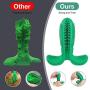 Kaier cat Dog Toothbrush Chew Toys - Dog Teeth Cleaning Stick Puppy Dental Care Brushing Toy, Natural Rubber Bite Resistant Dog Toothbrush Toy Dog Tooth Cleaner for Small Medium Dog Pets (Milk)