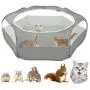 VavoPaw Small Animals Playpen, Waterproof Breathable Indoor Pet Cage Tent with Zipper Cover, Portable Outdoor Exercise Yard Fence for Kitten Hamster Bunny Squirrel Guinea Pig Hedgehog