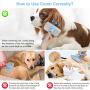 Self Cleaning Slicker Brush, Retractable Pet Grooming Brush with Steel Dog Comb, Effectively Removes Loose Hair, Mats and Tangles, Professional Shedding Grooming Tools for Dogs Cats (Blue)