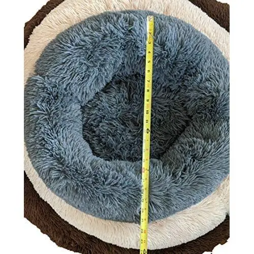 Self-Warming and Calming 100% Cotton-Filled Nesting Pet Bed (Multiple Sizes and Colors), Anti-Slip Bottom, Machine Washable (Large, Dark Grey) Self-Warming and Calming 100% Cotton-Filled Nesting Pet Bed (Multiple Sizes and Colors), Anti-Slip Bottom, Machine Washable (Large, Dark Grey)