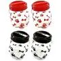 Greenbrier Pet Food Treats Plastic Storage Jars, Paws and Bones, Dogs and Cats, 4-jar Set Greenbrier Pet Food Treats Plastic Storage Jars, Paws and Bones, Dogs and Cats, 4-jar Set