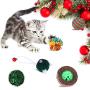 QKURT Christmas Pet Stocking, Xmas Interactive Chew Toy for Puppy Kitten - 10 Packs
