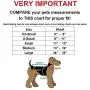 FunnyDogClothes Set - 6pcs Dog Puppy Diaper Male Boy Belly Band Random Colors Reusable Washable for Small Pet (XXS - Waist 8'' - 9'')