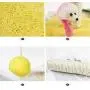 ShiLei 3-Piece Interactive cat sisal Toy Ball, Natural Fiber, Cute Spherical Design, Built-in Mouse Play