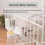 Hanging Pets Automatic Portable Crate Kennel Cage Water Feeder Dispenser Drinking Fountains Leakproof Bottle Pet Cage Accessory Decor Supplies No Spill for Cat Rabbit Small Animal Reptile