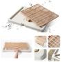 HORV Dog Puppy Potty, Pet Pee& Poop Training Tray, Dog Pad Holder, Anti-Spray Litter Box, Easy Clean Easy Training Toilet, Dog Training Grass Replacement